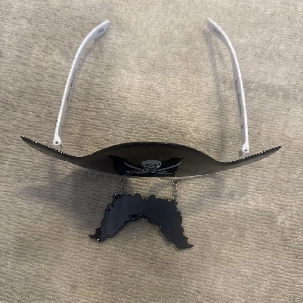 Sun Staches Unisex Pirate with Mustache One Eye & Hat Sunglasses - Halloween